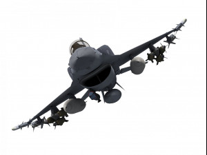 general dynamics f-16 fighting falcon block 52 pakistan scheme two seater Modelo 3D