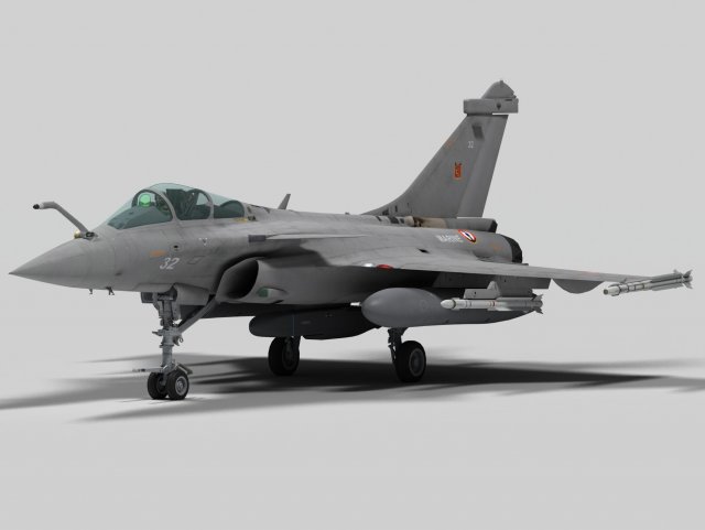 dassault rafale m 3D Model .c4d .max .obj .3ds .fbx .stl .blend 