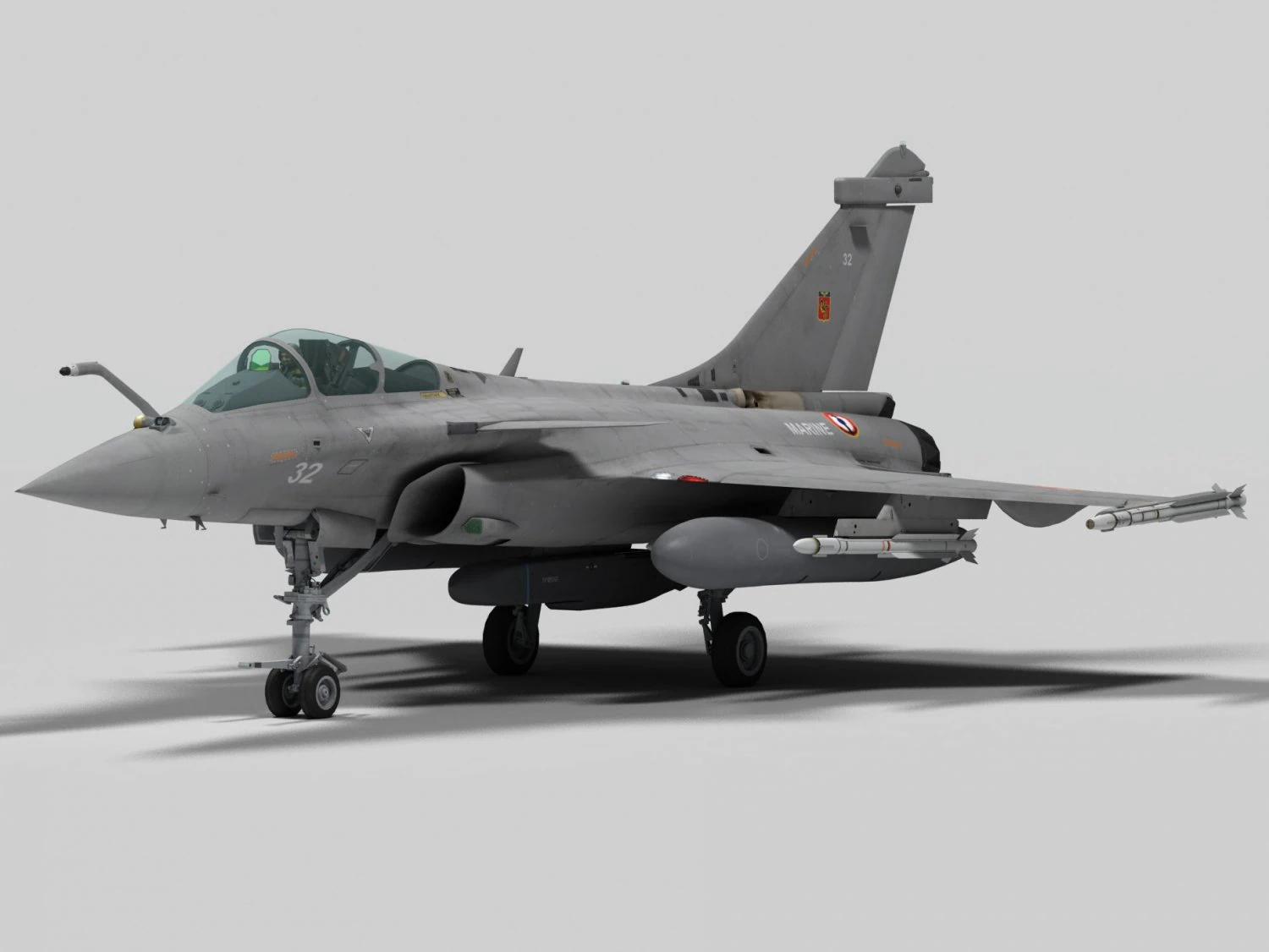 dassault rafale m 3D Model .c4d .max .obj .3ds .fbx .stl .blend 