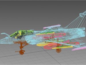 dassault rafale m 3D Model