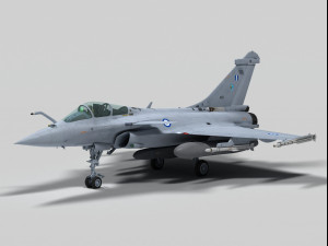 dassault rafale c greek scheme 3D 모델