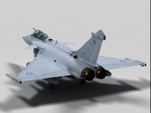 dassault rafale c greek scheme 3D Модель