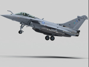 dassault rafale c greek scheme 3D Модель