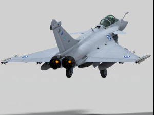 dassault rafale c greek scheme 3D Model