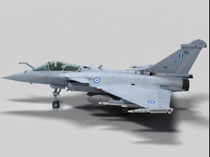 dassault rafale c greek scheme 3D Модель