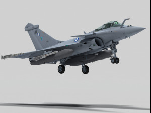 dassault rafale c greek scheme 3D Модель