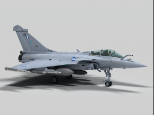 dassault rafale c greek scheme 3D Модель