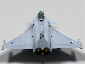 dassault rafale c greek scheme 3D Model