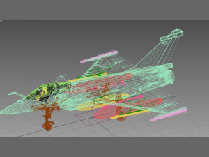 dassault rafale c greek scheme 3D Модель