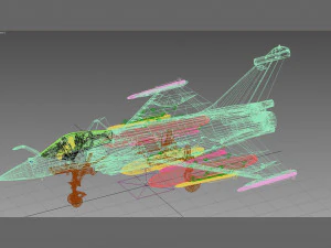 dassault rafale c greek scheme 3D Model
