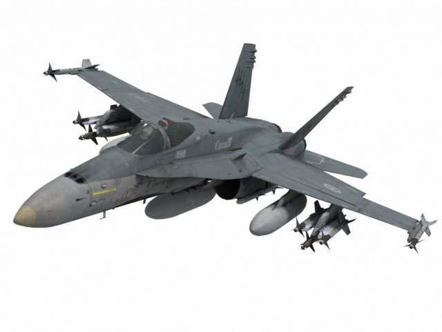 mcdonnell douglas f-a-18 c hornet 3D Модель .c4d .max .obj .3ds .fbx .stl .blend 
