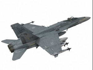 mcdonnell douglas f-a-18 c hornet 3D Модель