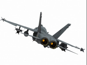 mcdonnell douglas f-a-18 c hornet 3D Модель