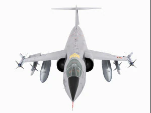 aeritalia f-104s yıldız savaş&ccedil;ısı 3D Model