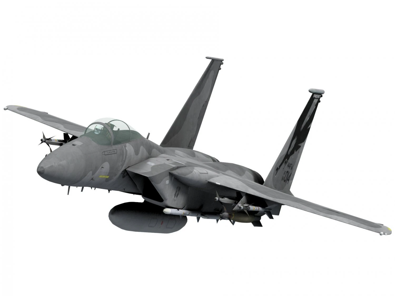 mcdonnell douglas f-15 c eagle 3D Model .c4d .max .obj .3ds .fbx .stl .blend