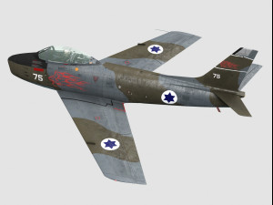 north american f-86 sabre 3D-Modell