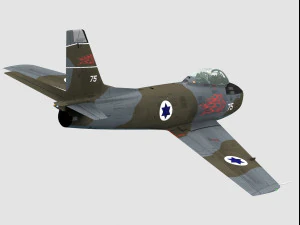 north american f-86 sabre 3D Model