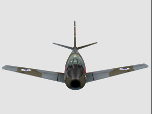 north american f-86 sabre 3D-Modell
