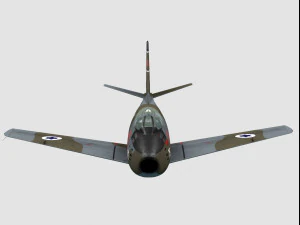 north american f-86 sabre 3D Model
