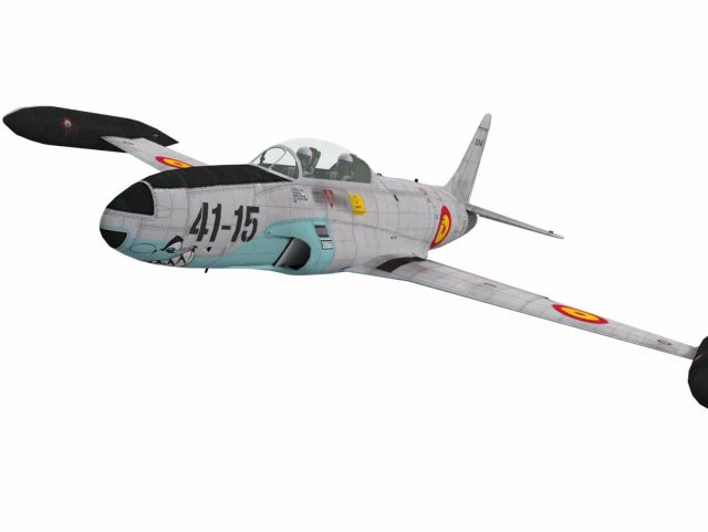 lockheed t-33 3D Model .c4d .max .obj .3ds .fbx .stl .blend