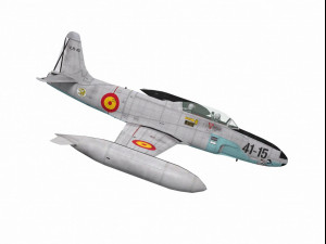 lockheed t-33 Modello 3D