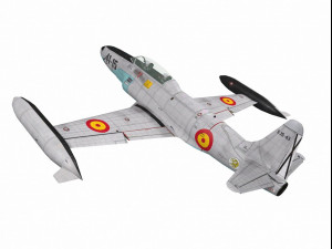 lockheed t-33 Modello 3D