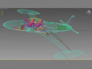 洛克希德T-33 3D 模型