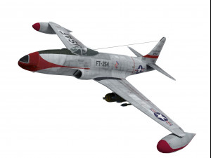 lockheed p-80 shooting star 3D 模型