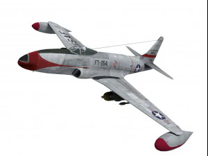 lockheed p-80 estrella fugaz Modelo 3D