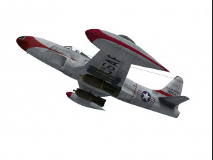 lockheed p-80 shooting star 3D 模型