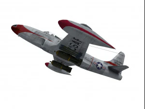 lockheed p-80 estrella fugaz Modelo 3D
