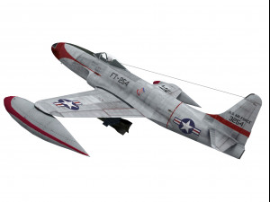 lockheed p-80 shooting star 3D 模型
