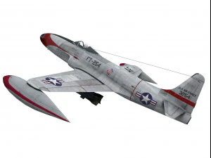 lockheed p-80 estrella fugaz Modelo 3D