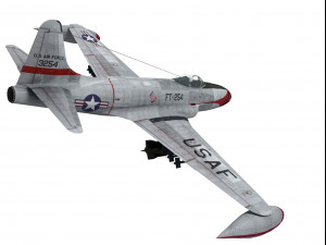 lockheed p-80 shooting star 3D 模型