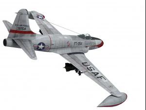 lockheed p-80 estrella fugaz Modelo 3D