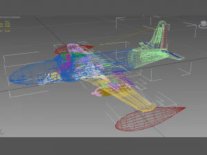 lockheed p-80 estrella fugaz Modelo 3D