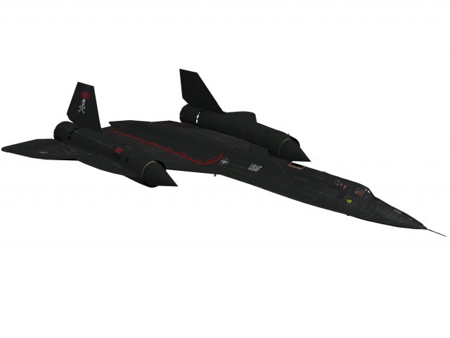 lockheed sr-71 blackbird Model 3D .c4d .max .obj .3ds .fbx .stl .blend 