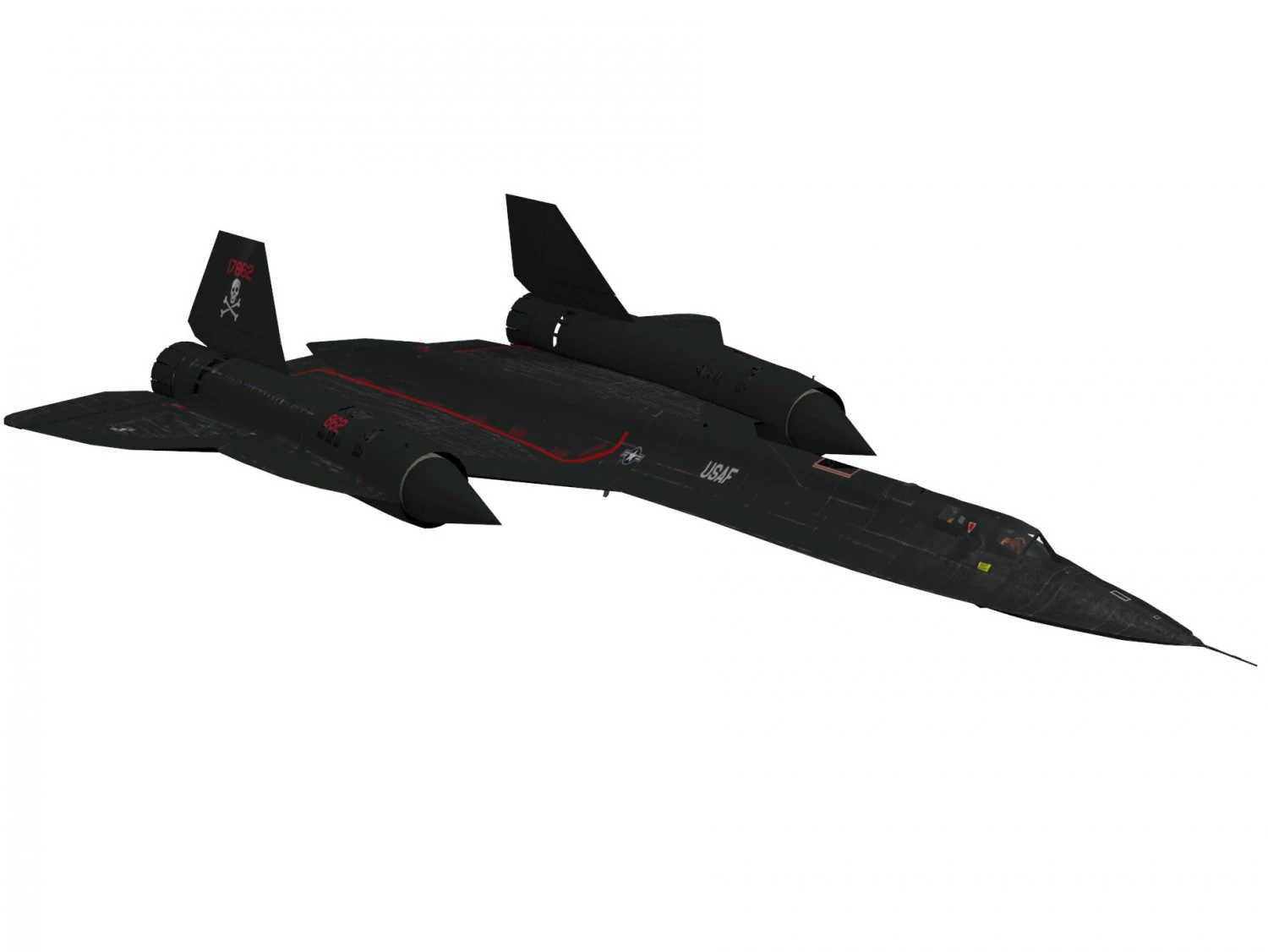lockheed sr-71 melro Modelo 3D .c4d .max .obj .3ds .fbx .stl .blend