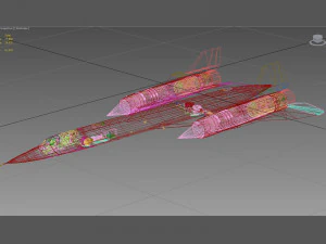 lockheed sr-71 melro Modelo 3D