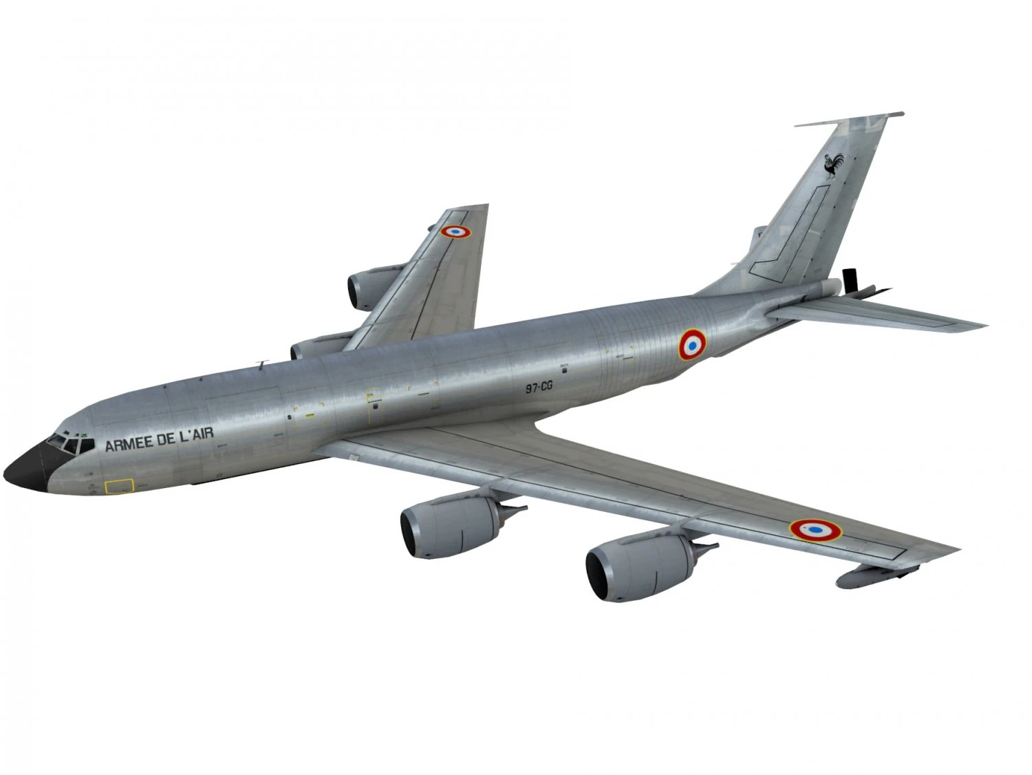 boeing kc-135 stratotanker 3D Model .c4d .max .obj .3ds .fbx .stl .blend