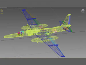 lockheed u-2 dragon lady 3D Model