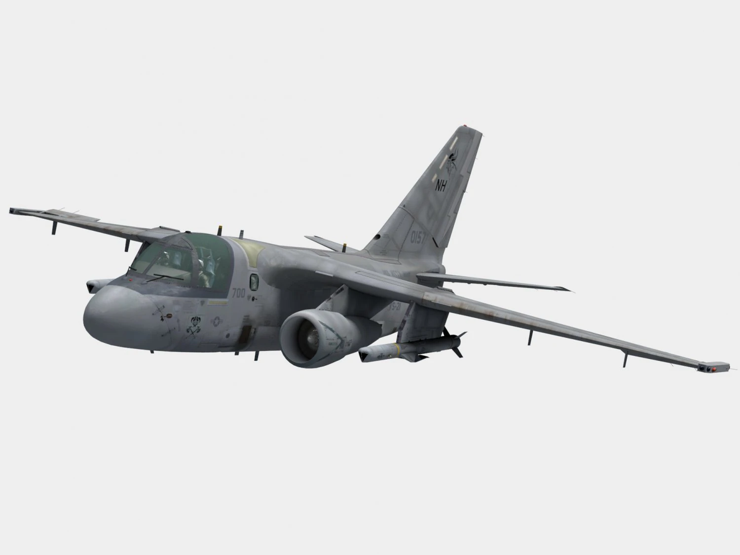 lockheed s-3 viking 3D Model .c4d .max .obj .3ds .fbx .stl .blend