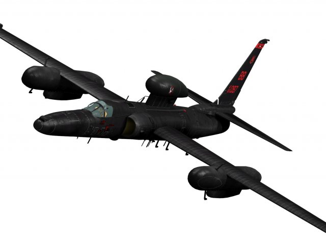 lockheed u-2s dragon lady 3D Модель .c4d .max .obj .3ds .fbx .stl .blend 