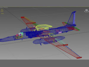 लॉकहीड यू-2एस ड्रैगन लेडी 3D मॉडल