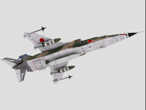 mitsubishi f-1 two versions 3D Модель