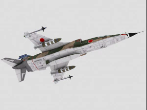 mitsubishi f-1 two versions 3D Model