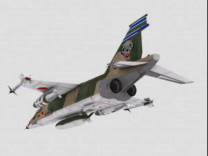 mitsubishi f-1 two versions 3D Model