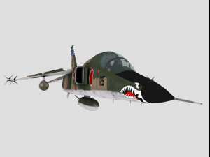 mitsubishi f-1 two versions 3D Модель