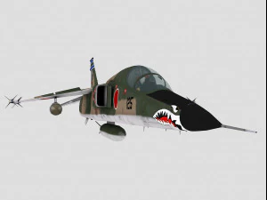 mitsubishi f-1 two versions 3D Model