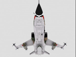 mitsubishi f-1 two versions 3D Модель